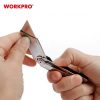 Нож универсальный складной WORKPRO WP211001 сменные трапециевидные лезвия — изображение 6