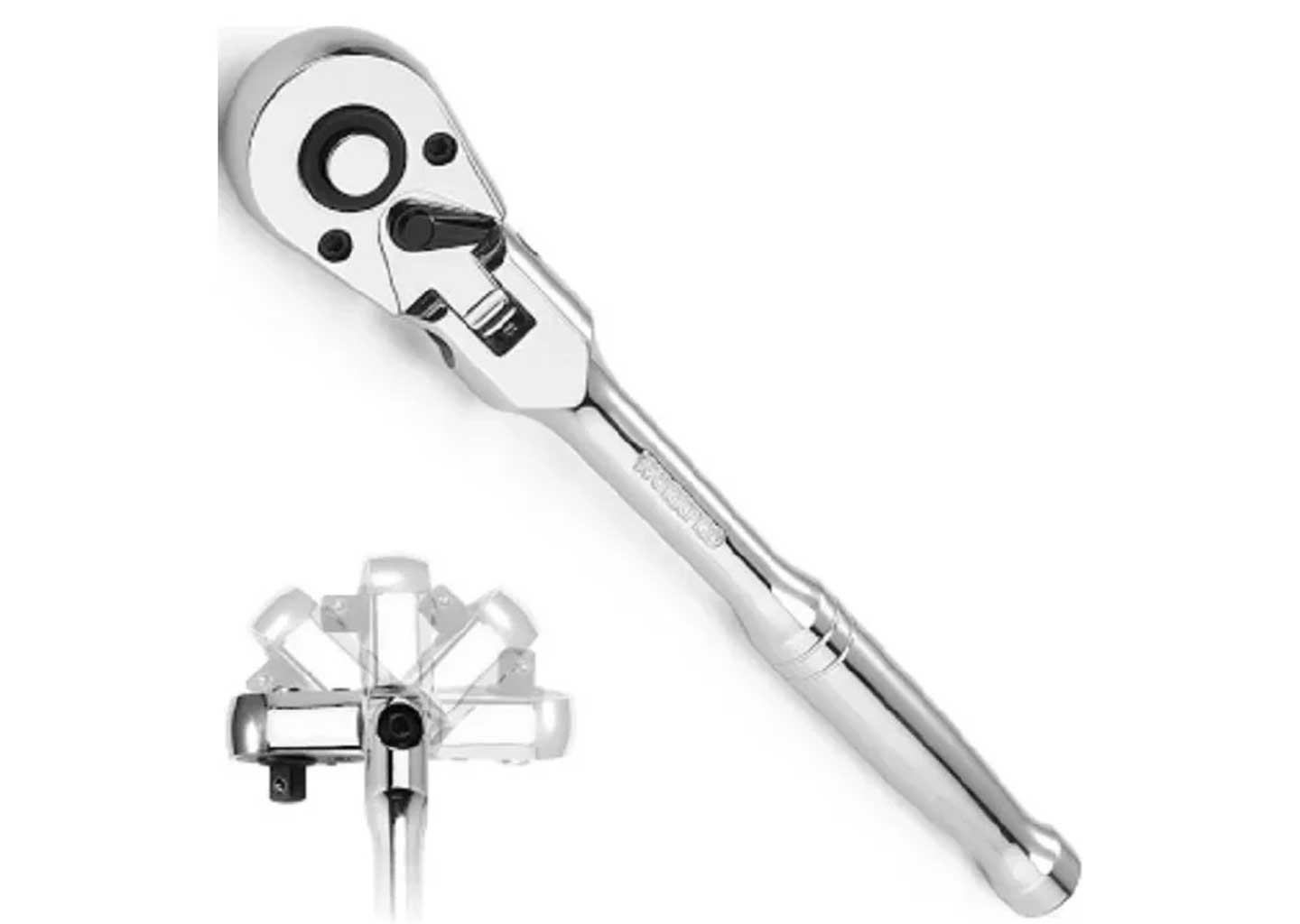 Трещотка WORKPRO WP271028 3/8 дюйма с поворотной головкой