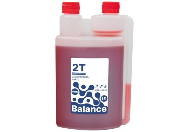 Масло полусинтетическое 2-тактное USE Balance 1 л с дозатором