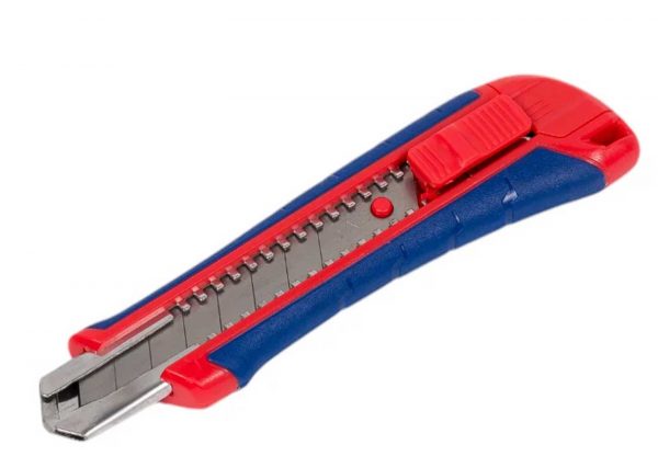 WORKPRO WP212009 нож с лезвием SK5 18 мм и автофиксацией