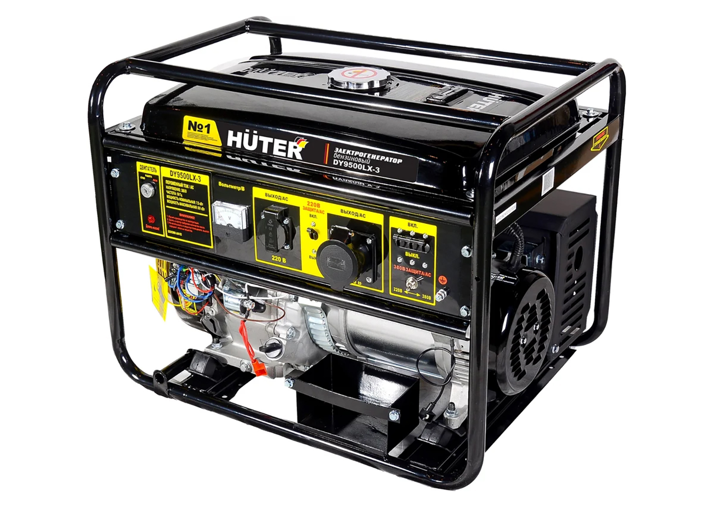 Электрогенератор HUTER DY9500LX-3 Электрогенератор HUTER DY9500LX-3 бензиновый 8 кВт