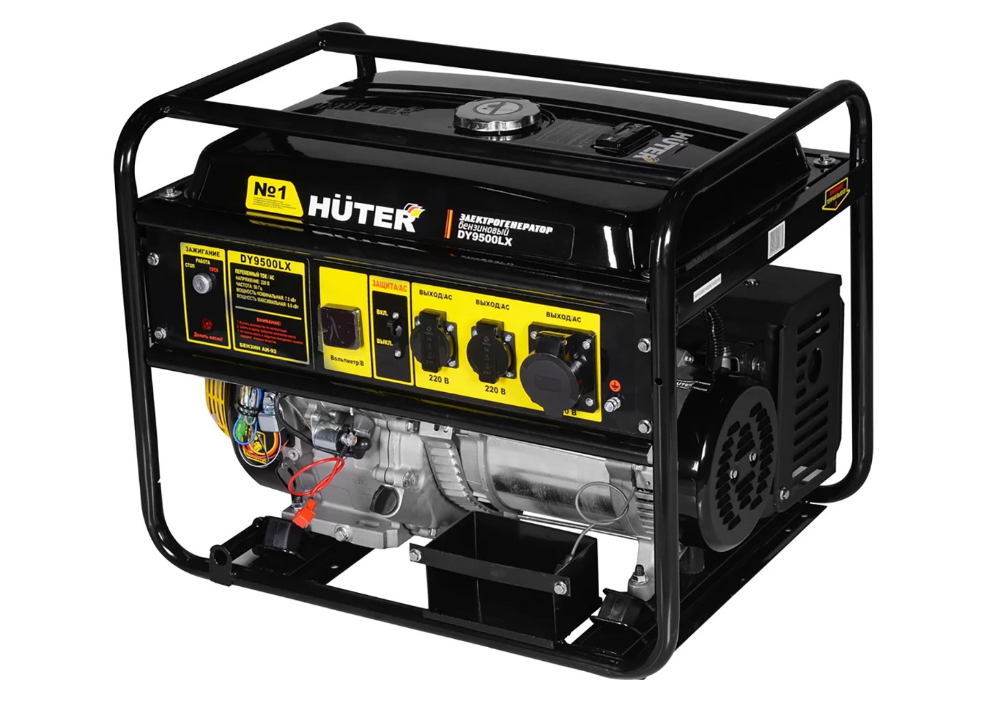 Электрогенератор HUTER DY9500LX Электрогенератор HUTER DY9500LX бензиновый 8 кВт