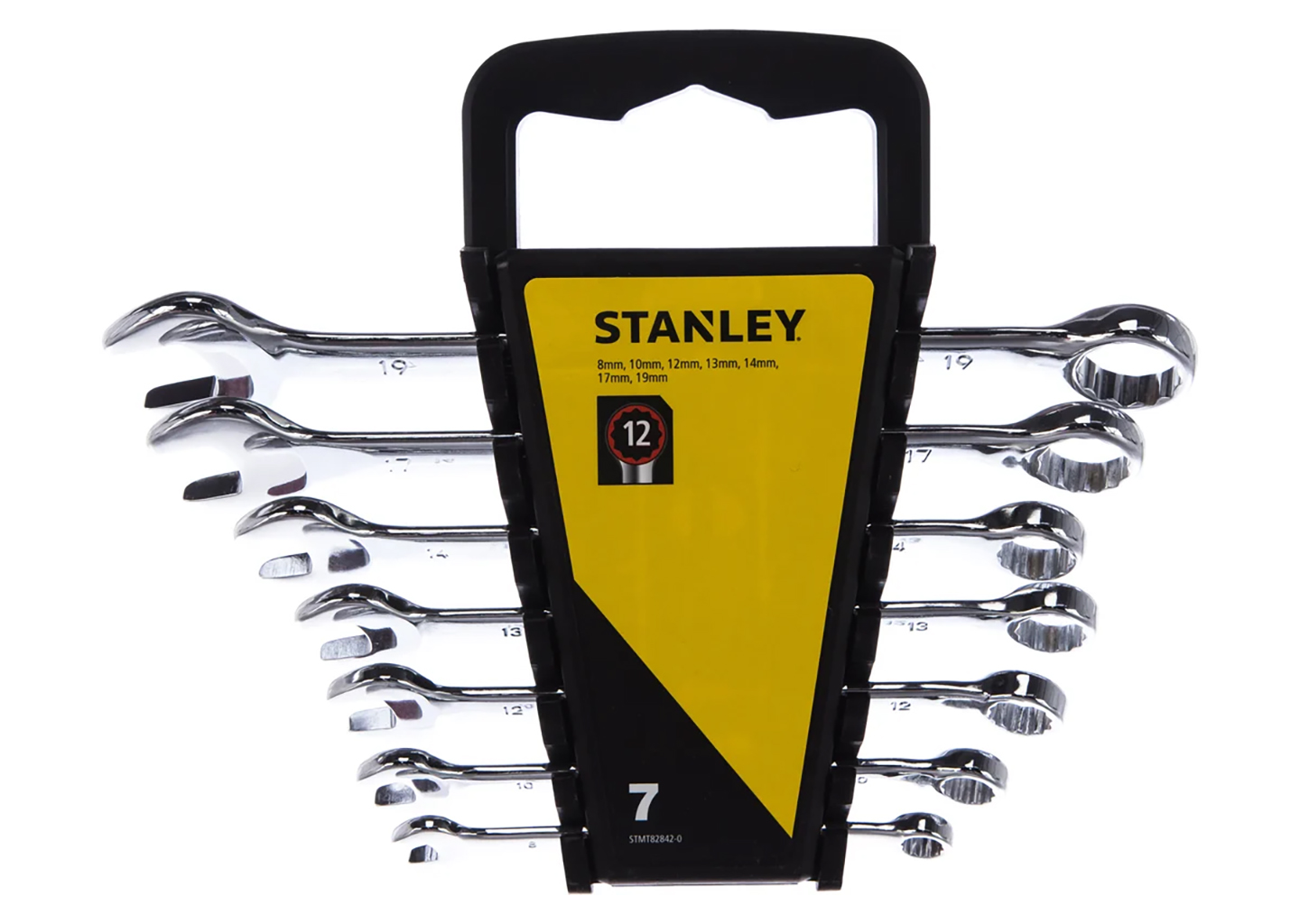 абор комбинированных гаечных ключей Stanley STMT82842-0 на рейке
