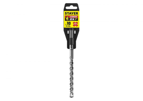 Бур STAYER Professional 10x160 мм SDS-plus 2930-160-10 для сверления бетона и камня