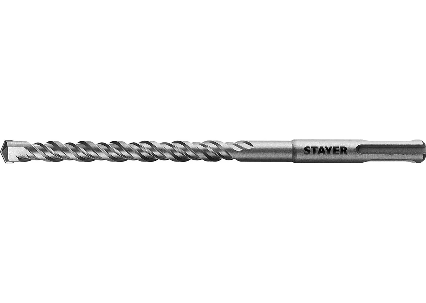 Бур STAYER Professional 12x160 мм, SDS-plus 2930-160-12 Бур STAYER SDS-plus 12x160 мм с твердосплавным наконечником