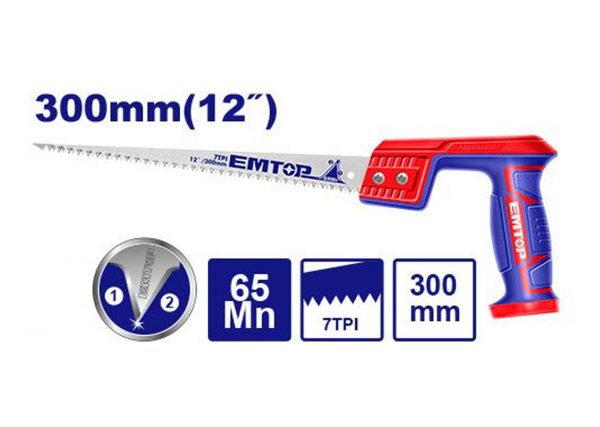 Пила EMTOP EHASC3001 300 мм на фоне белого