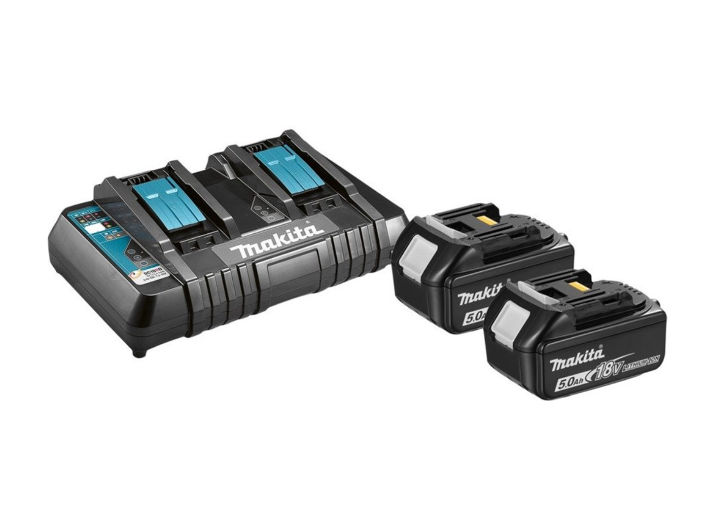 Аккумуляторный комплект Makita 191L75-3 с зарядным устройством Makita 199380 Аккумуляторный комплект Makita 191L75-3 с двумя батареями и зарядным устройством