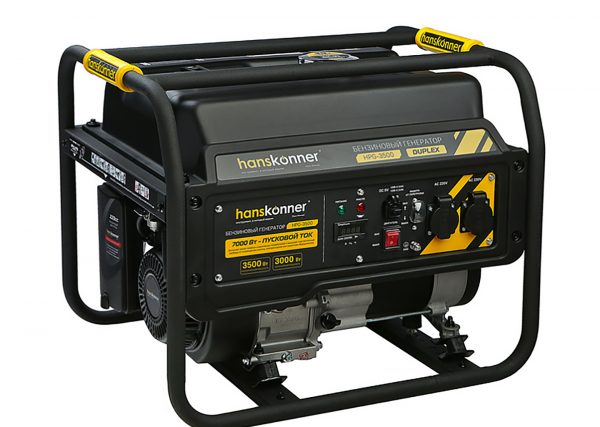Бензиновый генератор Hanskonner HPG-3500 Duplex 3,5 кВт