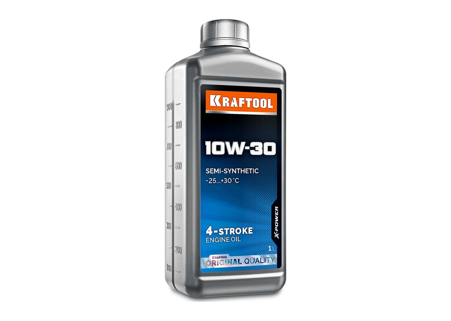 Полусинтетическое масло для 4-тактных двигателей KRAFTOOL 41510-1 SAE 10W-30 Полусинтетическое масло KRAFTOOL 41510-1 SAE 10W-30 для 4-тактных двигателей 1 л
