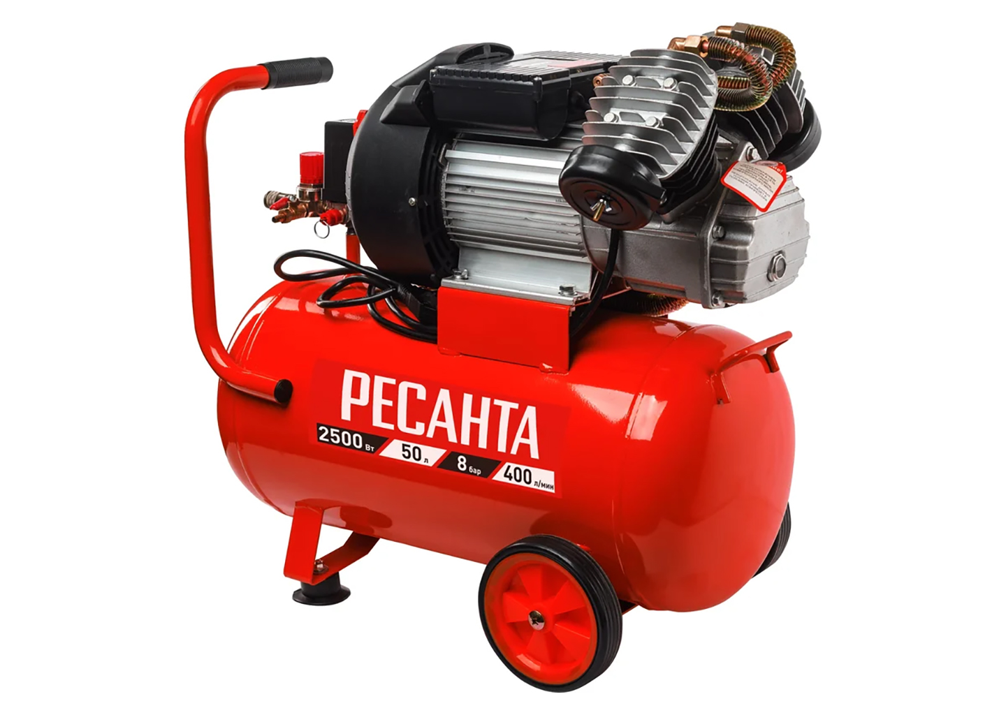 Компрессор Ресанта КП-50/400М Компрессор Ресанта КП-50/400М с ресивером 50 л