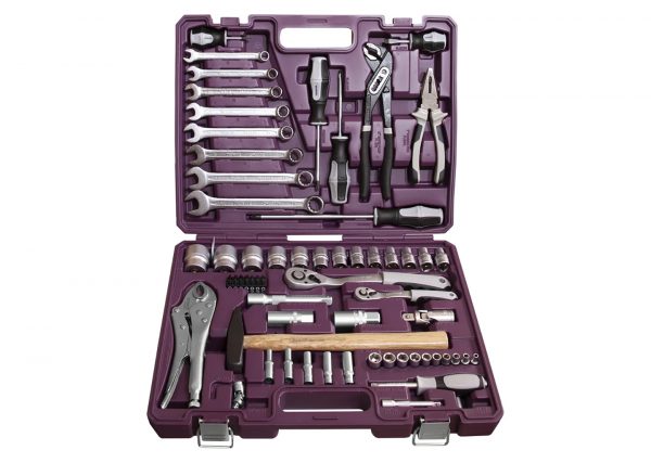 Набор инструмента THORVIK TS072 1/4", 1/2"DR, 72 предмета в кейсе