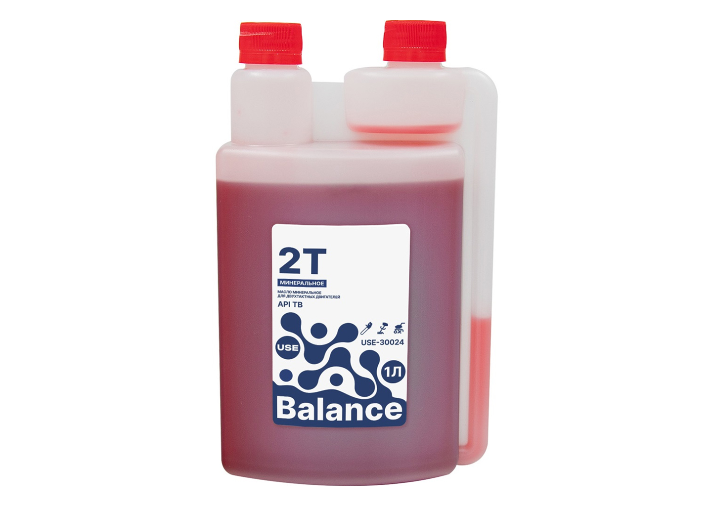 Масло USE Balance 2-х тактное минеральное API TВ 1 л с дозатором USE-30024 Минеральное масло USE Balance 2-х тактное 1 л с дозатором
