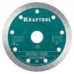 Ультратонкий алмазный диск KRAFTOOL ULTRA-THIN 36685-125 для резки керамогранита и камня