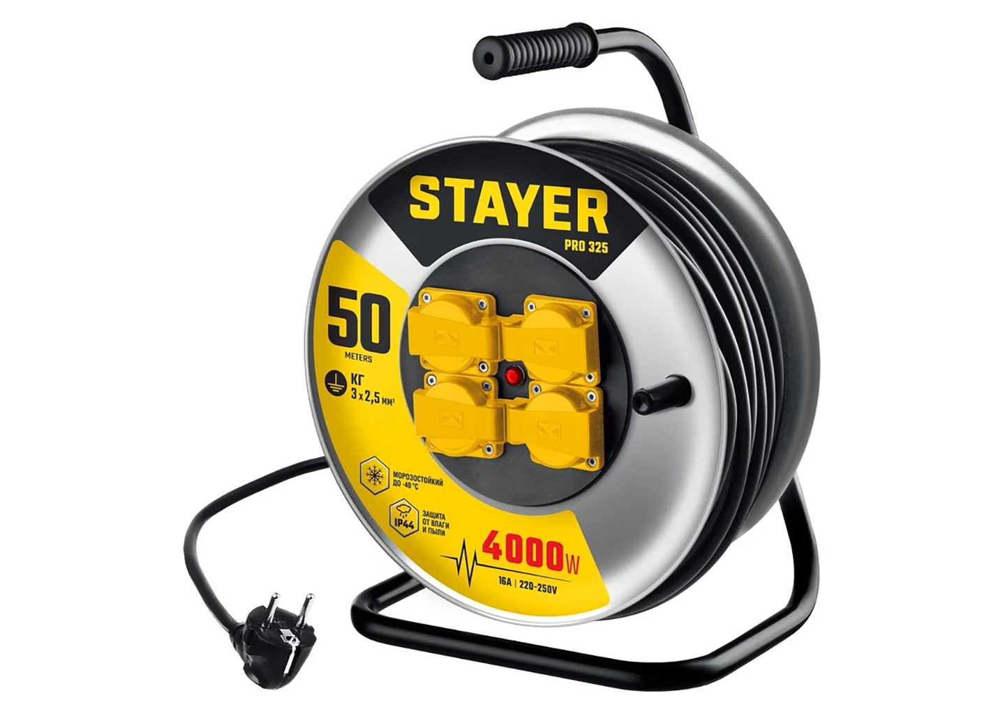 Силовой удлинитель STAYER PRO-325 55076-50 Силовой удлинитель STAYER PRO-325 55076-50