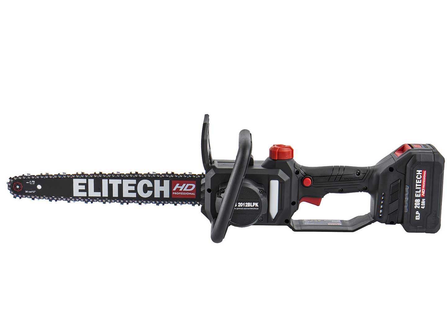 Пила цепная аккумуляторная ELITECH HD CS 2012BLPK, E1611.026.01 Пила цепная аккумуляторная ELITECH HD CS 2012BLPK, E1611.026.01 — изображение 2