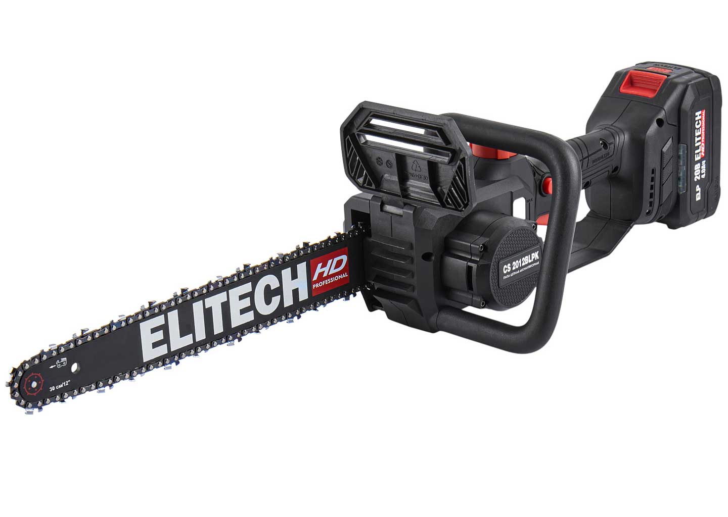 Пила цепная аккумуляторная ELITECH HD CS 2012BLPK, E1611.026.01 Пила цепная аккумуляторная ELITECH HD CS 2012BLPK, E1611.026.01 — изображение 3