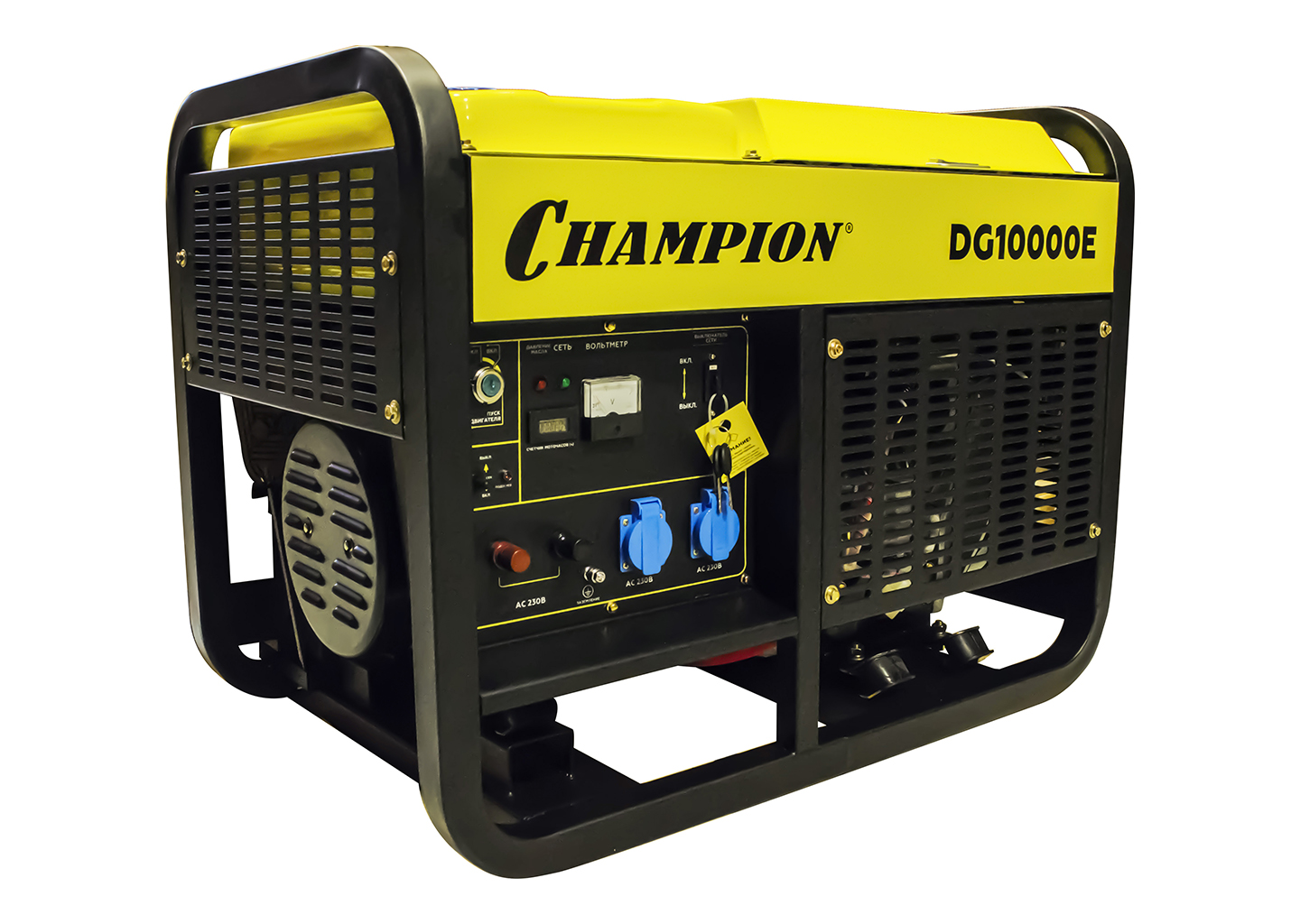 Дизельный генератор CHAMPION DG10000E 10 кВт, AVR, однофазный, электростарт