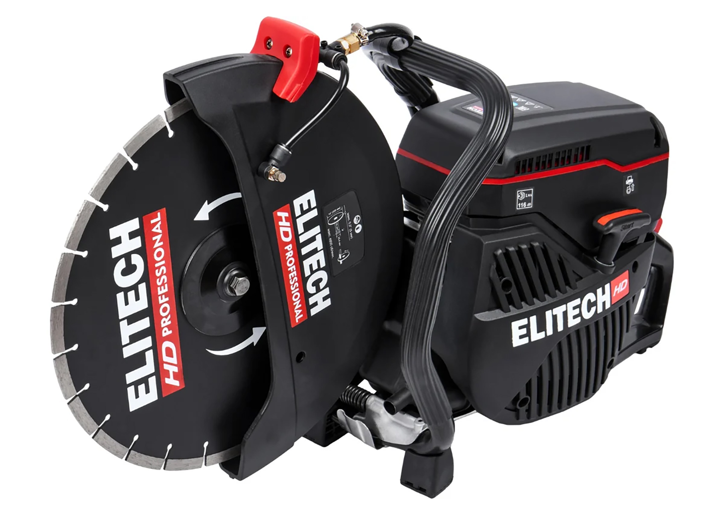 ELITECH HD GC 350 бензорез 350 мм, 3,5 кВт — профессиональная отрезная машина