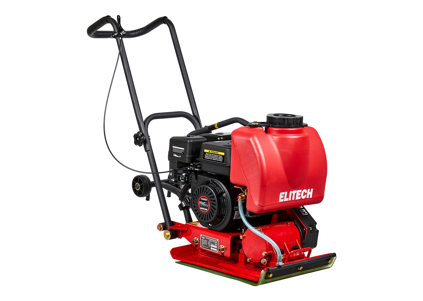 Виброплита ELITECH ПВТ 60БВЛ, 10.5 кН, бак воды 10 л