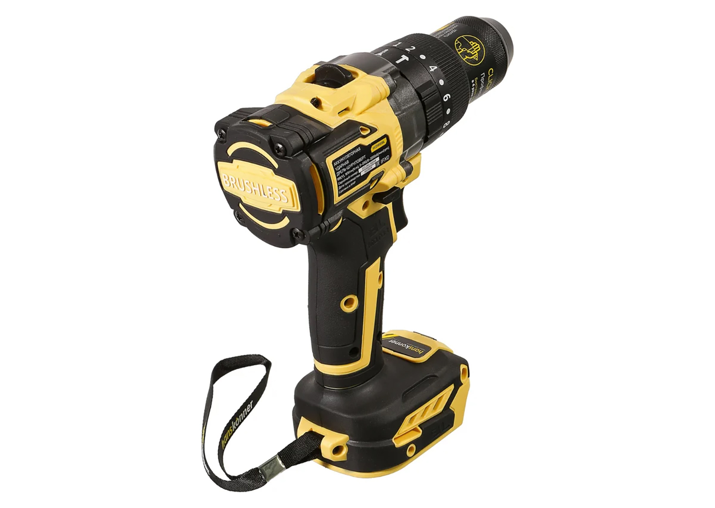 Аккумуляторная ударная дрель-шуруповерт Hanskonner HCD18165BL Аккумуляторная ударная дрель-шуруповерт Hanskonner HCD18165BL — изображение 12