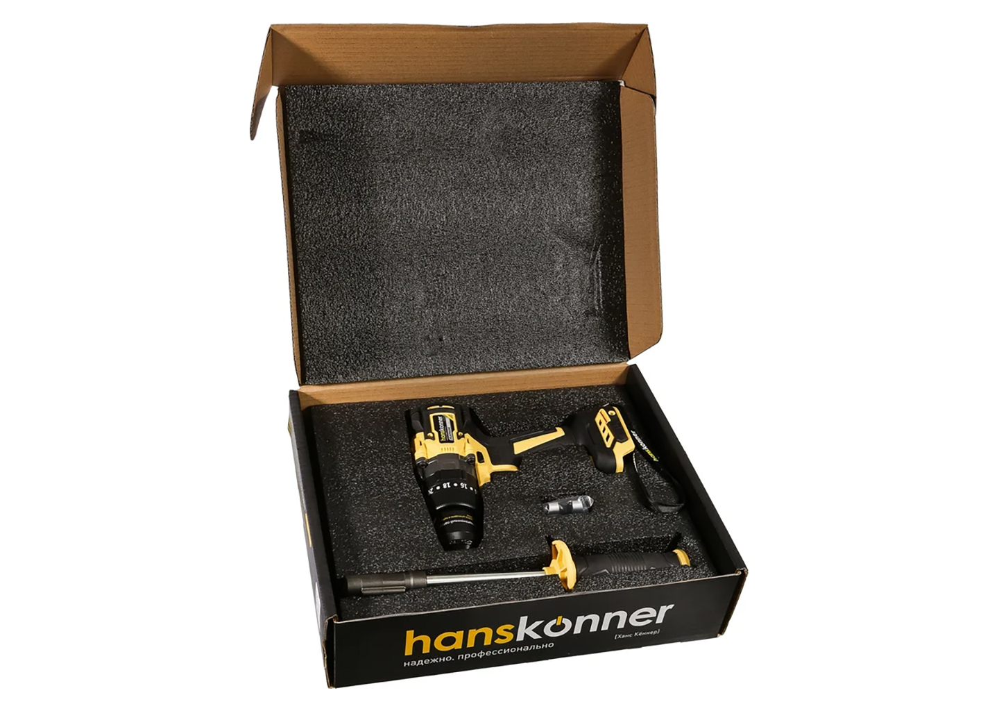 Аккумуляторная ударная дрель-шуруповерт Hanskonner HCD18165BL Аккумуляторная ударная дрель-шуруповерт Hanskonner HCD18165BL — изображение 2