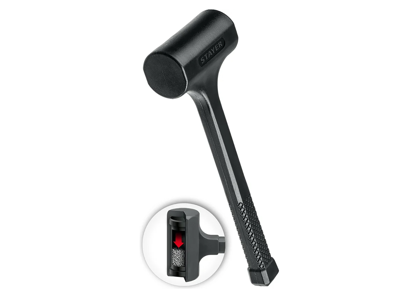 STAYER 2042-1350 цельнолитой безынерционный молоток, диаметр бойка 60 мм