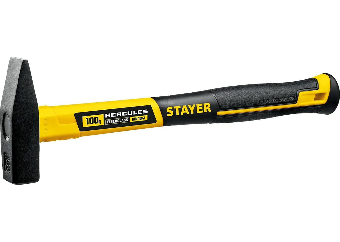 Слесарный молоток STAYER Hercules 20050-01, кованая сталь, фиберглассовая рукоять, DIN 1041