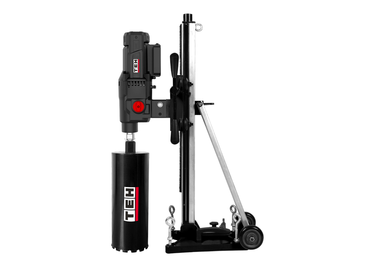 Установка алмазного сверления TEH TCD9360, 3600 Вт, диаметр 20–360 мм, мокро/сухо