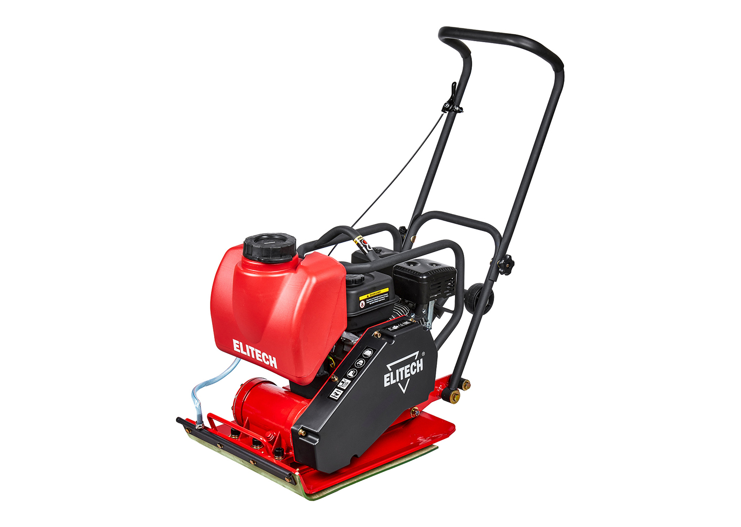 Виброплита бензиновая ПВТ 90БВЛ, стальная плита 600×420 мм, бак воды 10 л