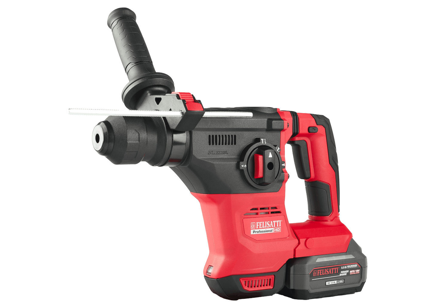 Перфоратор аккумуляторный FELISATTI FT1582, 18 В, 4 Дж, SDS-plus, 2×5 А·ч