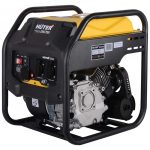 Инверторный генератор Huter DN3700i 3.3 кВт, вид спереди на панели розеток