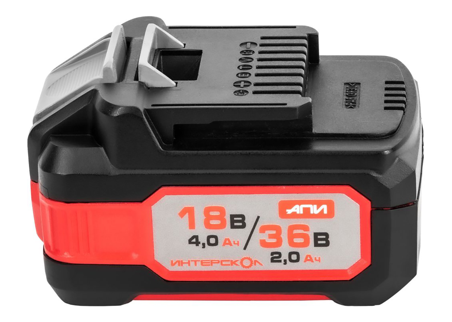 Аккумулятор ИНТЕРСКОЛ АПИ-4(2)/18(36)И 18/36 В 4/2 А·ч, слайдерный Li-Ion (2400.204)