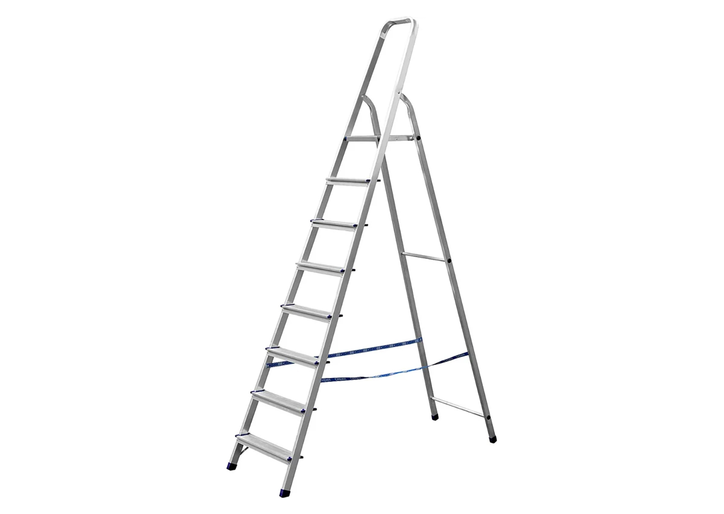 Алюминиевая стремянка СИБИН 38801-8, 8 ступеней, рабочая высота 3,7 м