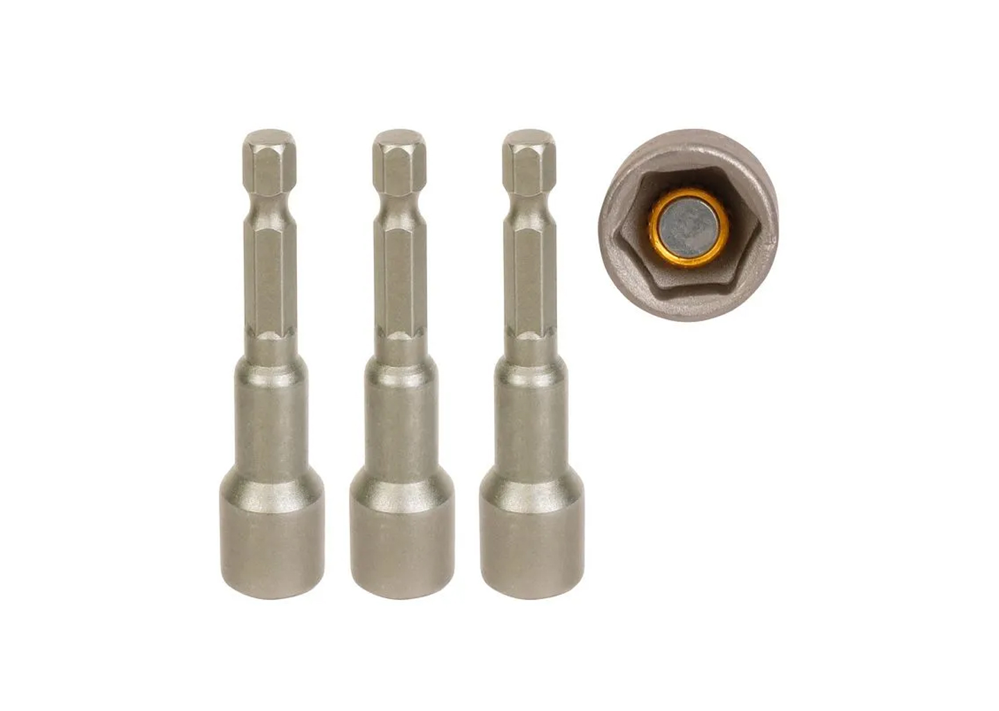 Головка магнитная 8х65мм 1/4" (3шт) WORKPRO WP408203 Головка магнитная 8х65мм 1/4" (3шт) WORKPRO WP408203 — изображение 2