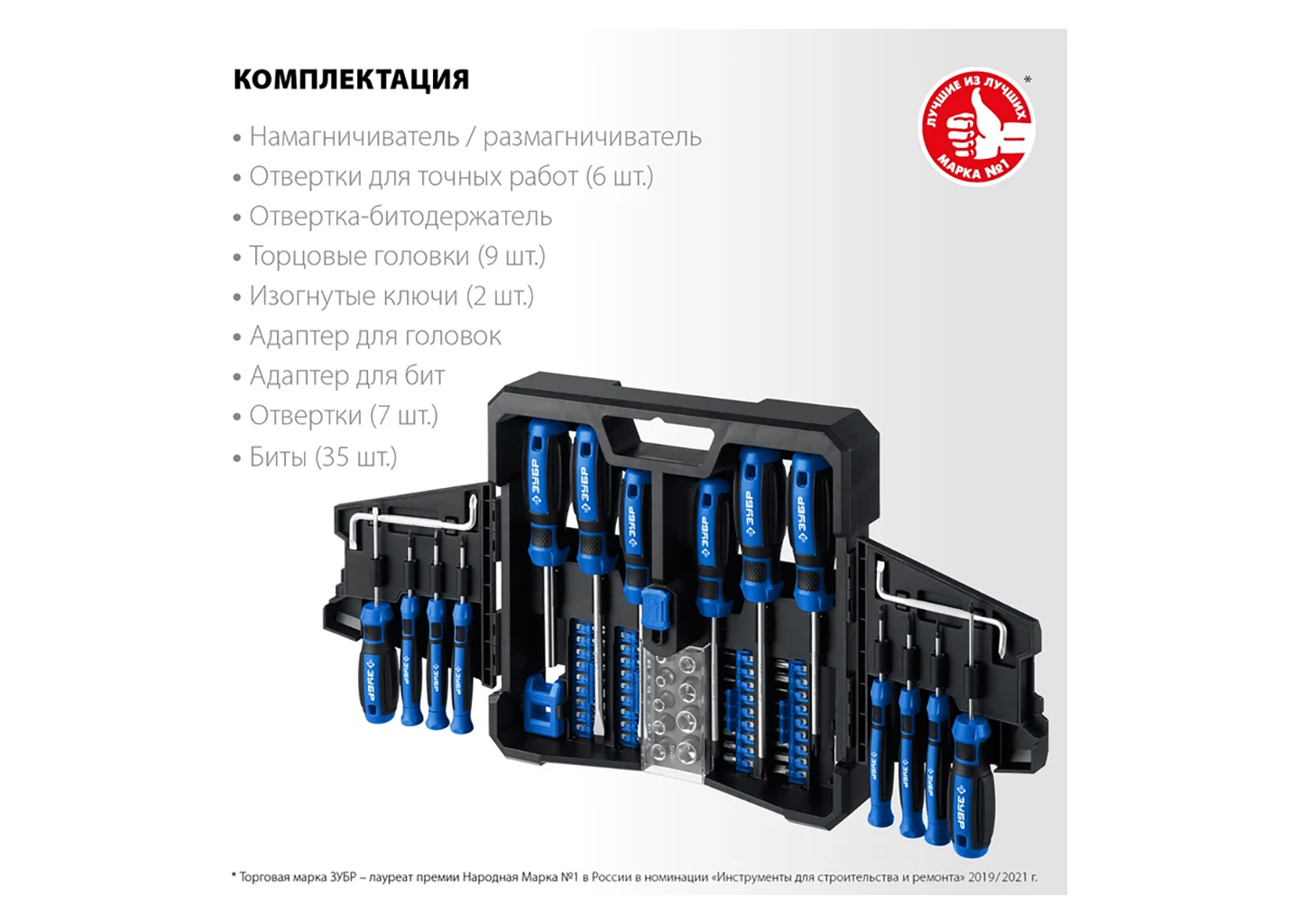 Набор отверток ЗУБР Профессионал 25243 Набор отверток ЗУБР Профессионал 25243 — изображение 14