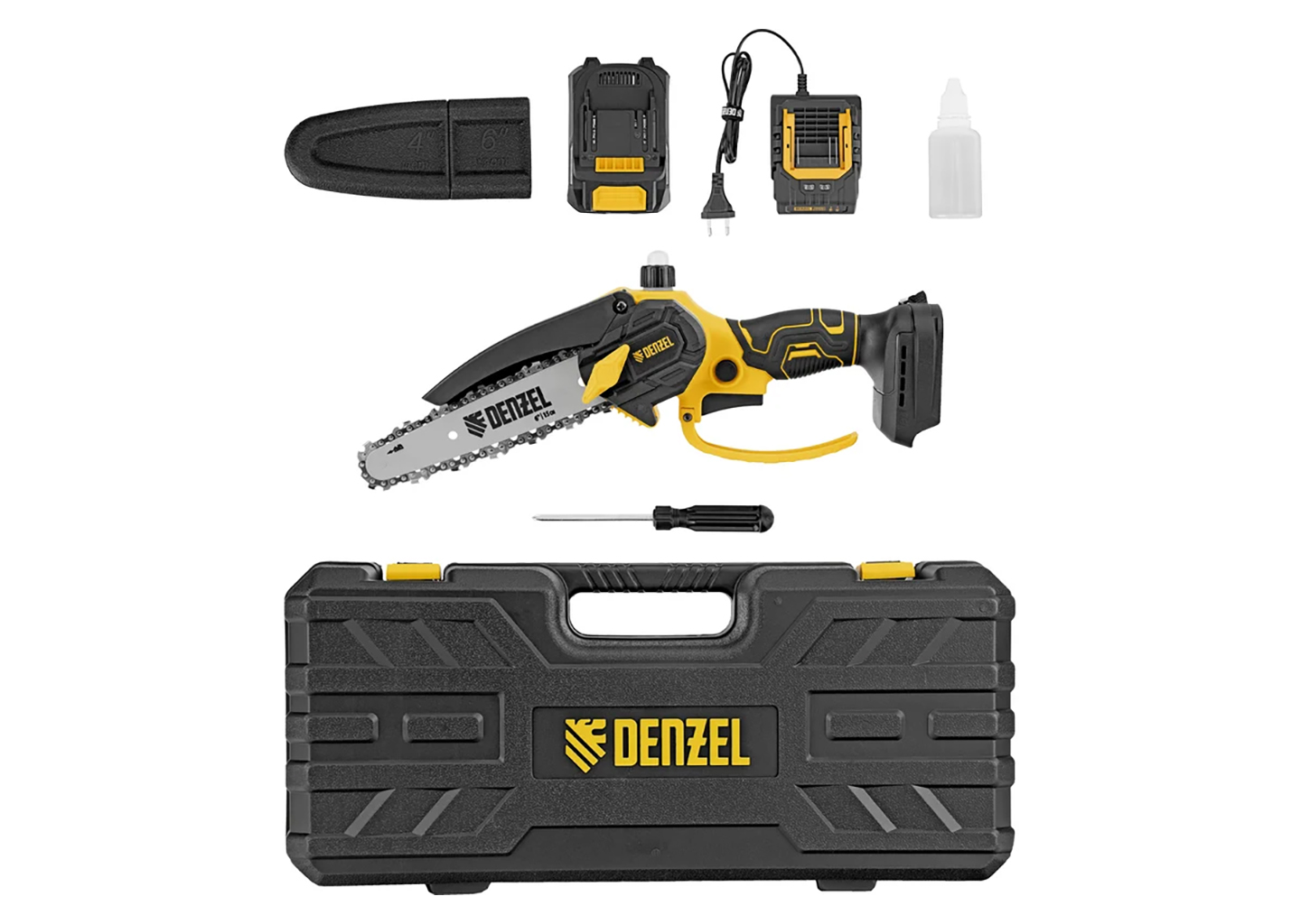 Цепная мини-пила аккумуляторная DENZEL CCS-150 Цепная мини-пила аккумуляторная DENZEL CCS-150 — изображение 35