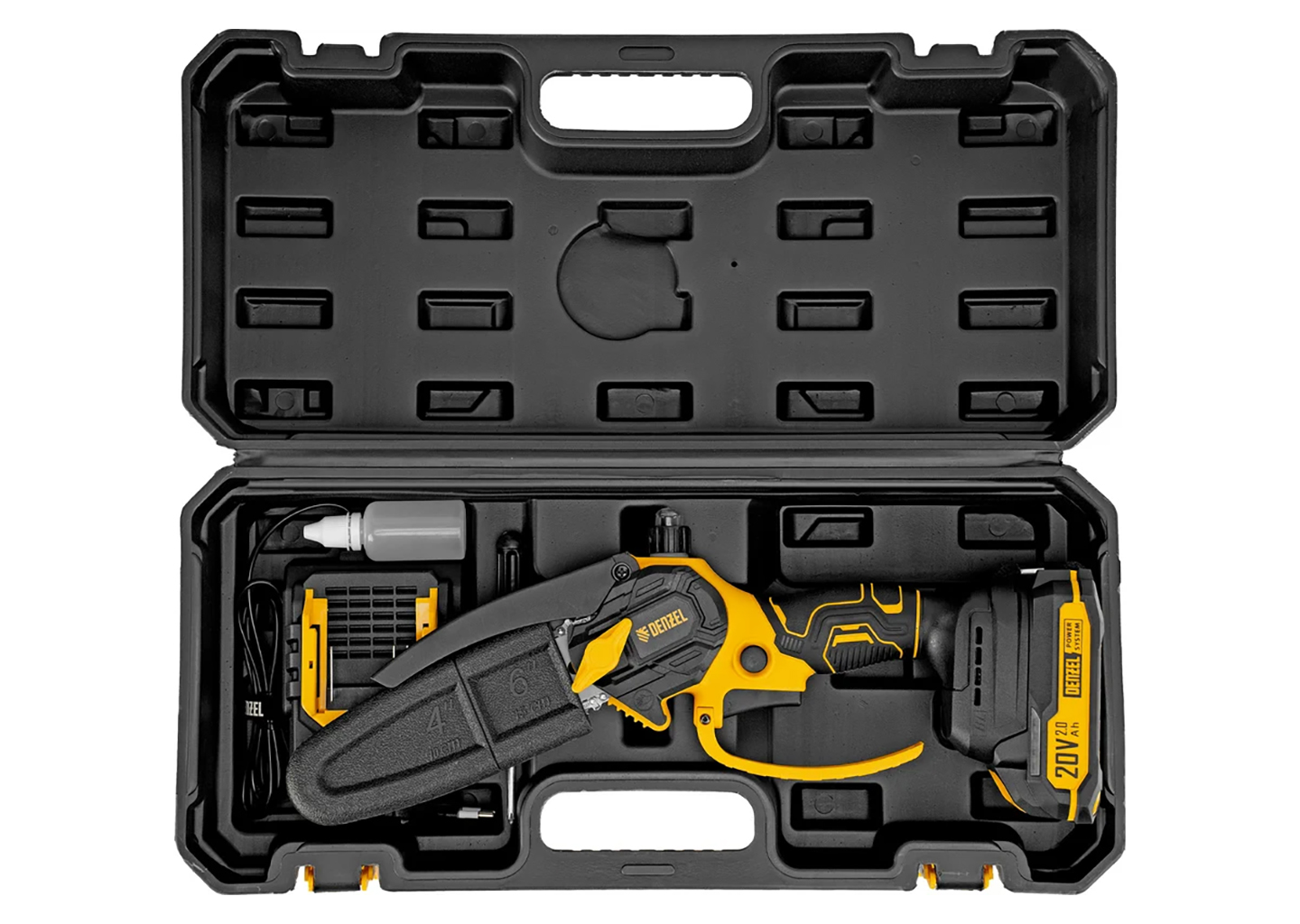 Цепная мини-пила аккумуляторная DENZEL CCS-150 Цепная мини-пила аккумуляторная DENZEL CCS-150 — изображение 34