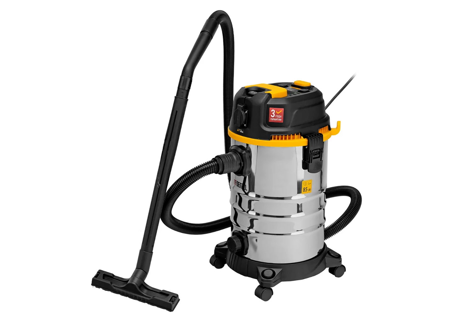 Пылесос строительный Denzel RVC30 28203 1400Вт бак 30л розетка автосинхронизация
