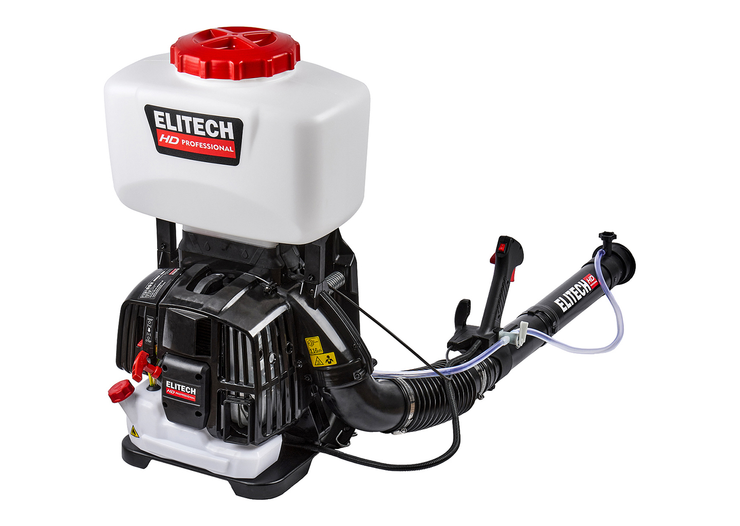 Бензиновая воздуходувка-распылитель ELITECH BP 6338RMD с ранцевой подвеской и баком для химикатов 25 л