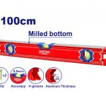 Уровень EMTOP ESLL210001 100 см пузырьковый, двусторонняя фрезеровка