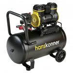 Безмасляный компрессор Hanskonner HAC501 50 л 8 бар с колесами и быстрыми разъёмами