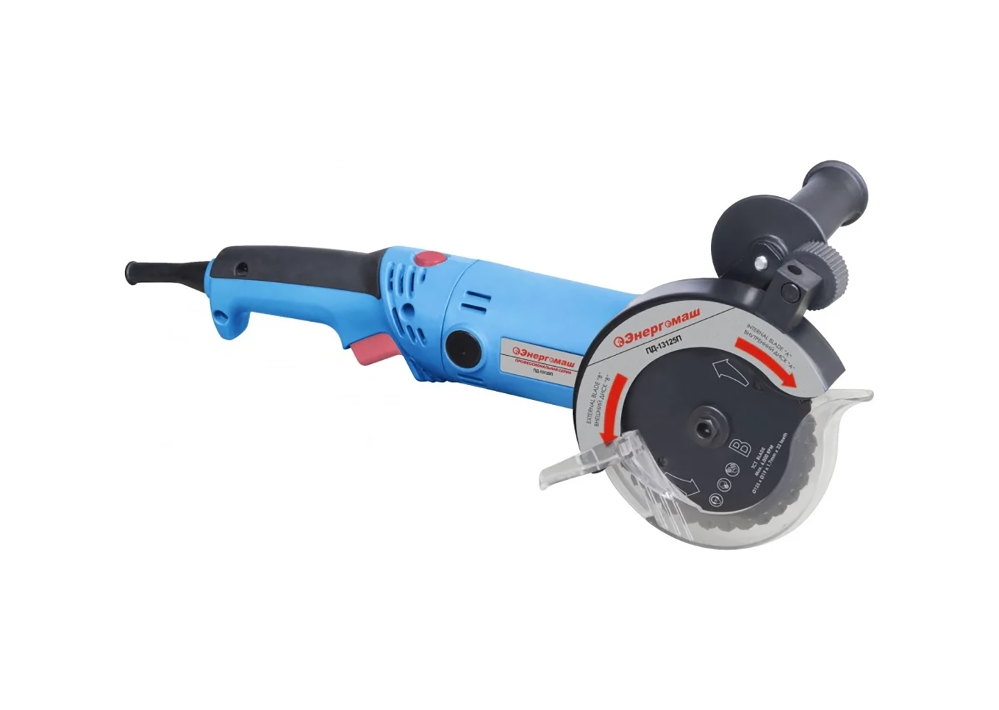Электрическая двухдисковая пила Энергомаш ПД-13125П 1300 Вт, диск 125 мм