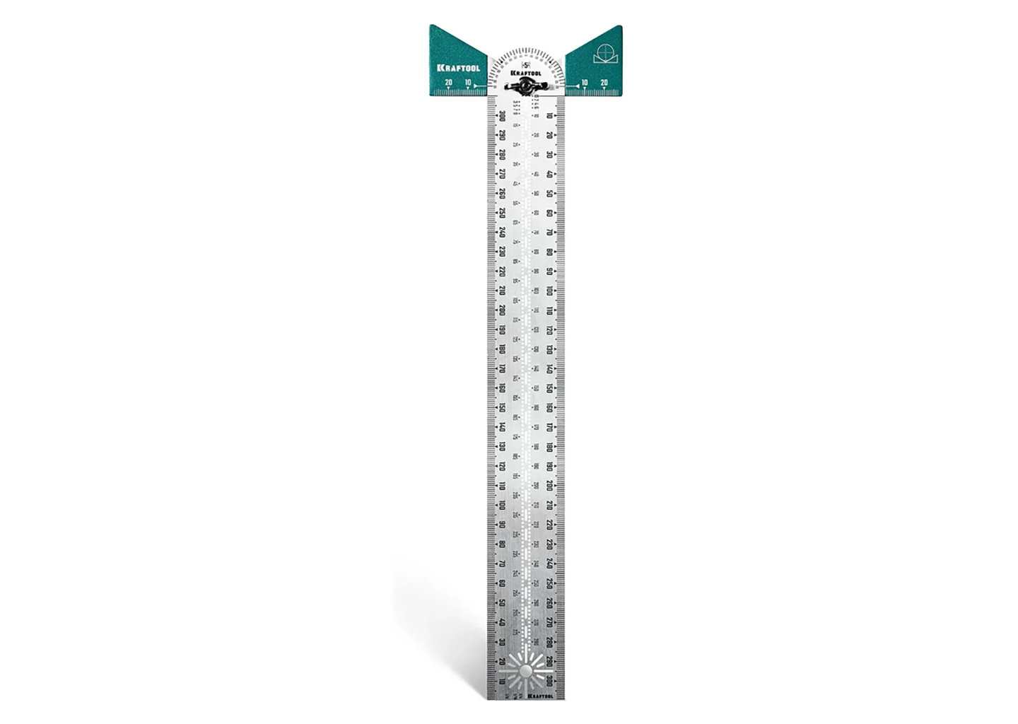 Высокоточная разметочная T-линейка KRAFTOOL 34403 300 мм из нержавеющей стали