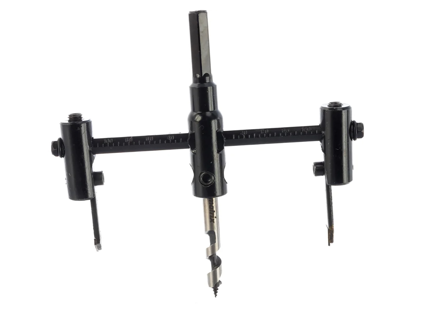 Регулируемое сверло по дереву «балеринка» Matrix 70497 для отверстий 30–120 мм