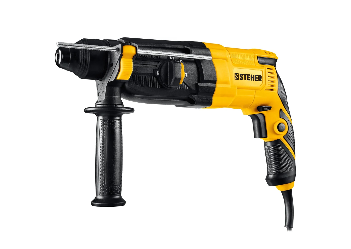 Перфоратор SDS-Plus STEHER HD-24-750 с дополнительной рукояткой в кейсе