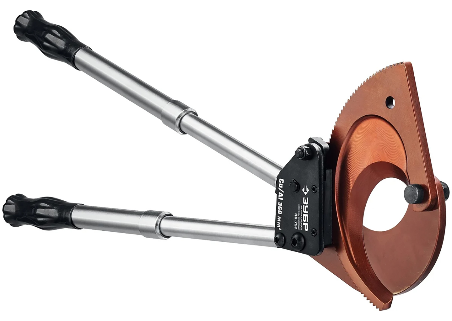 Секторные ножницы ЗУБР НС-75T 23352-75 для резки кабеля до 75 мм