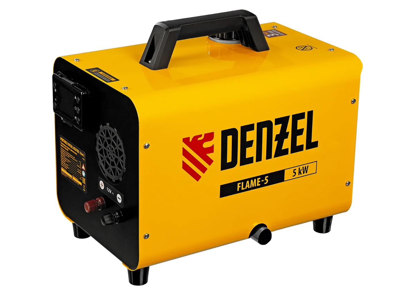 Дизельная тепловая пушка непрямого нагрева Denzel Flame-5 96495 5 кВт с цифровым термостатом