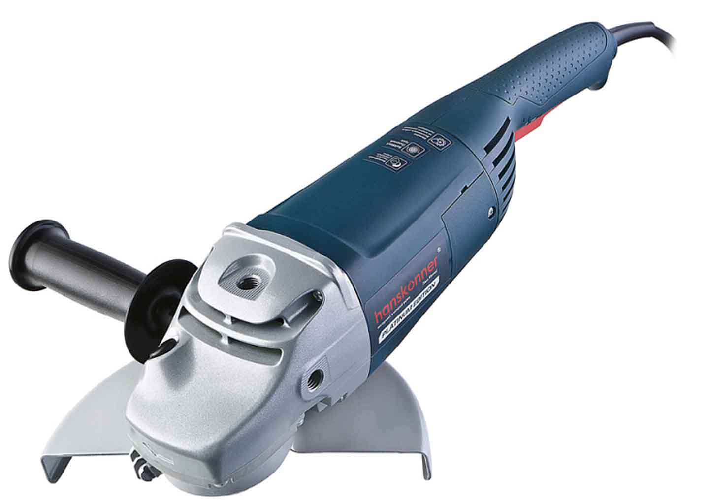 Болгарка (УШМ) Hanskonner PLATINUM HWS26230B, 230 мм, 2600 Вт, с плавным пуском Болгарка (УШМ) Hanskonner PLATINUM HWS26230B, 230 мм, 2600 Вт, с плавным пуском — изображение 2