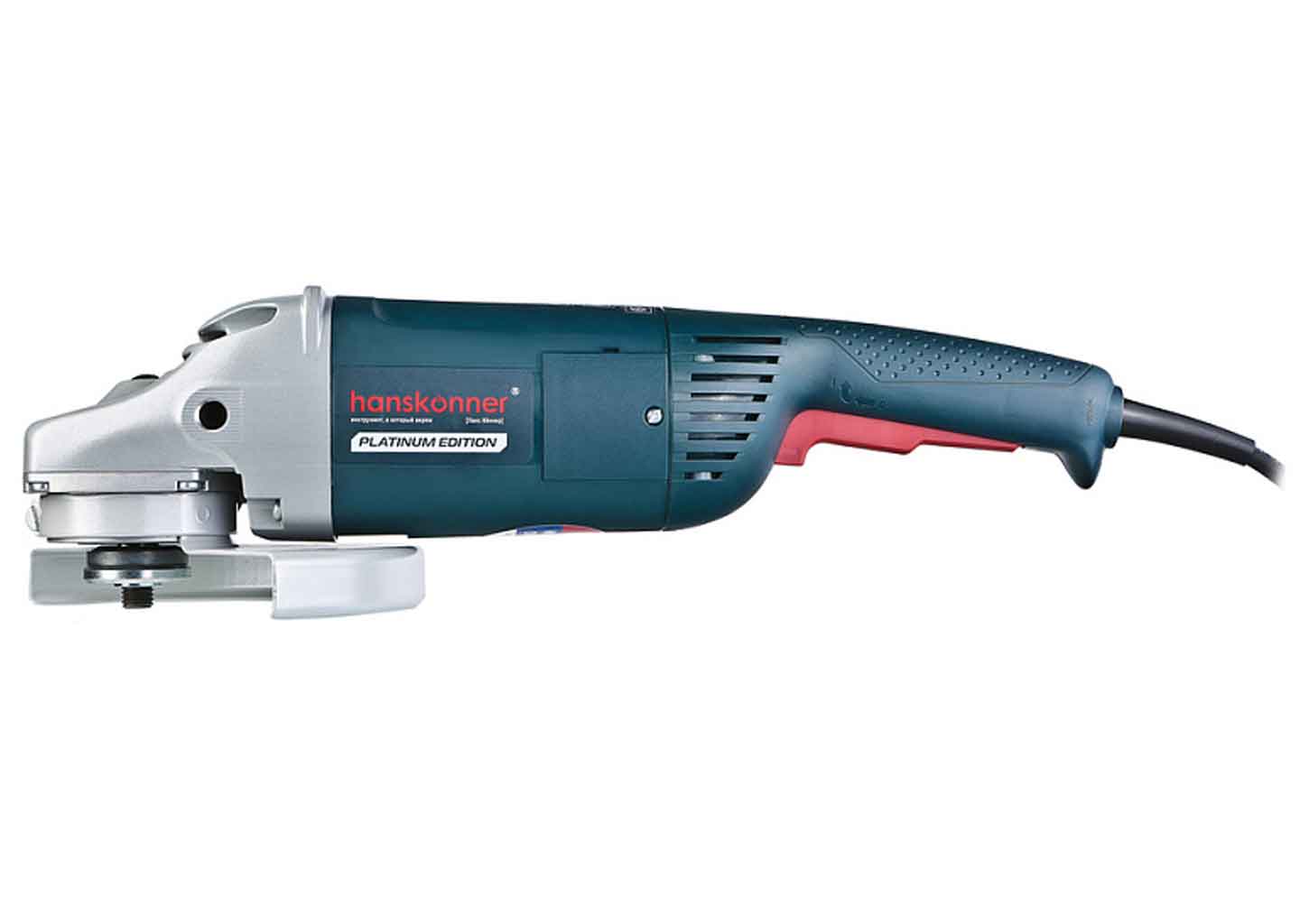 Болгарка (УШМ) Hanskonner PLATINUM HWS26230B, 230 мм, 2600 Вт, с плавным пуском Болгарка (УШМ) Hanskonner PLATINUM HWS26230B, 230 мм, 2600 Вт, с плавным пуском — изображение 3