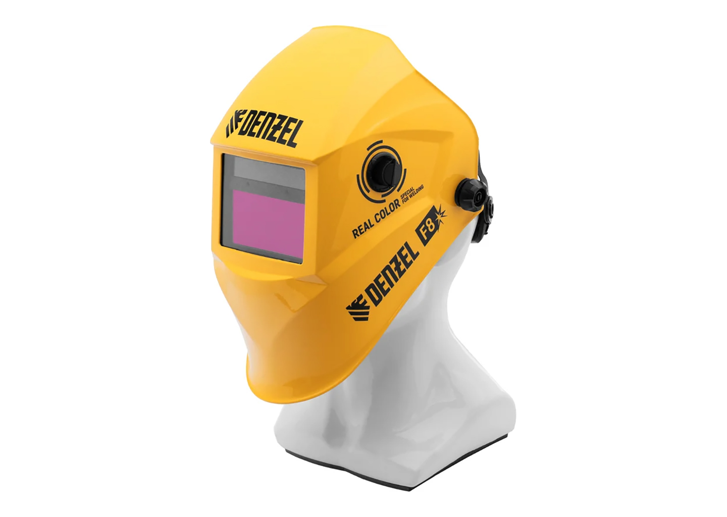 Щиток защитный лицевой (маска сварщика) DENZEL F8 89717 хамелеон 100×50 мм